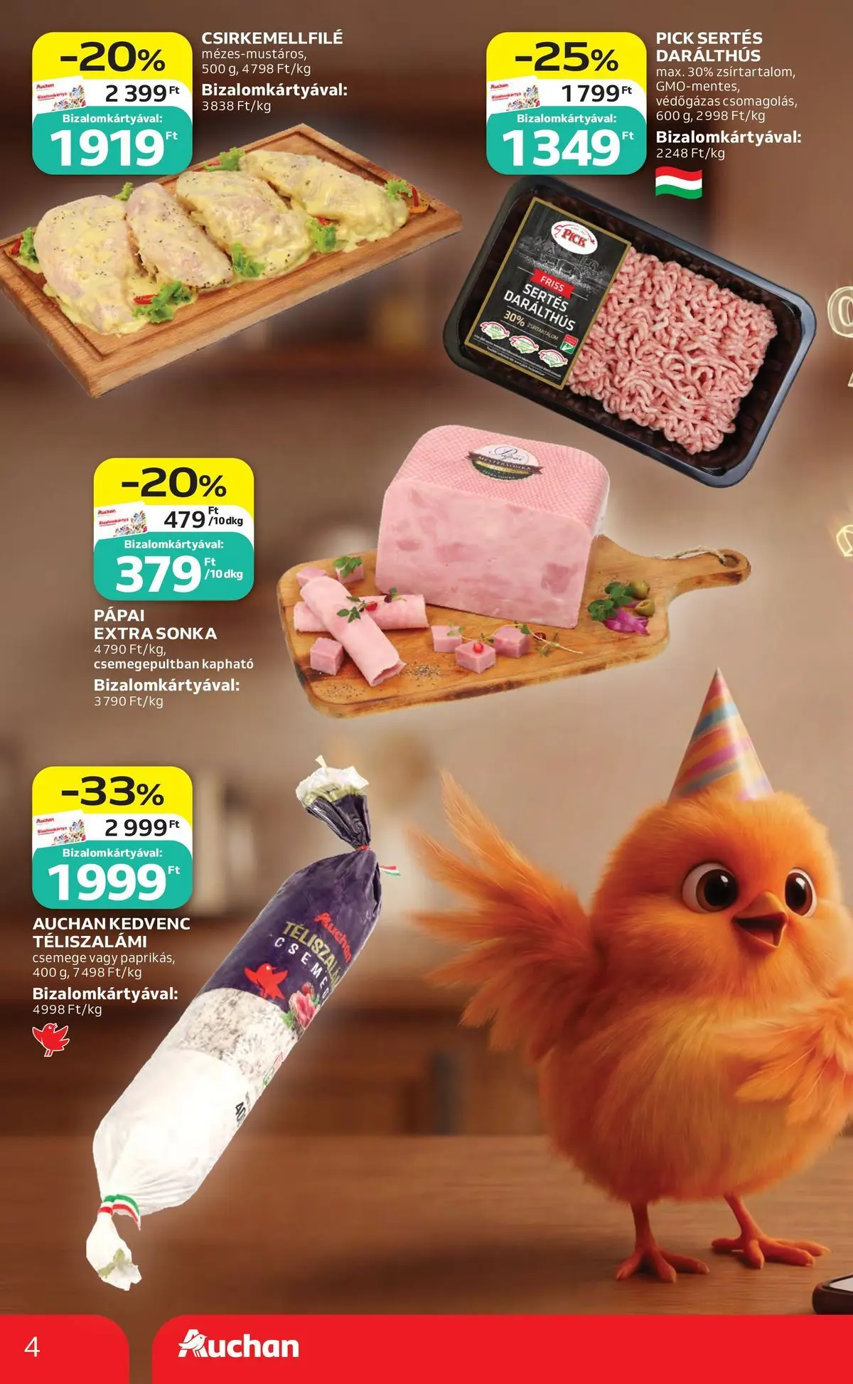 Auchan akciós újság Budapest - 2026.04.30. -tól/töl > akció, lapozható szórólap 🛍️ | Oldal: 4