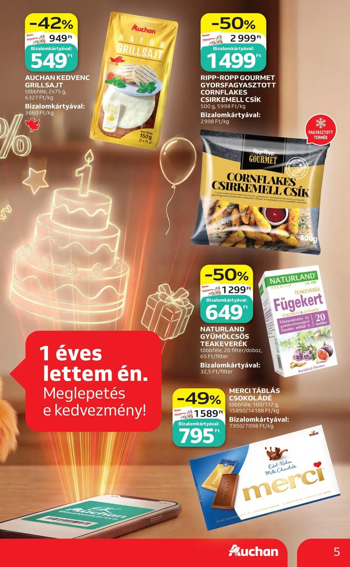 Auchan akciós újság Budapest - 2026.04.30. -tól/töl > akció, lapozható szórólap 🛍️ | Oldal: 5