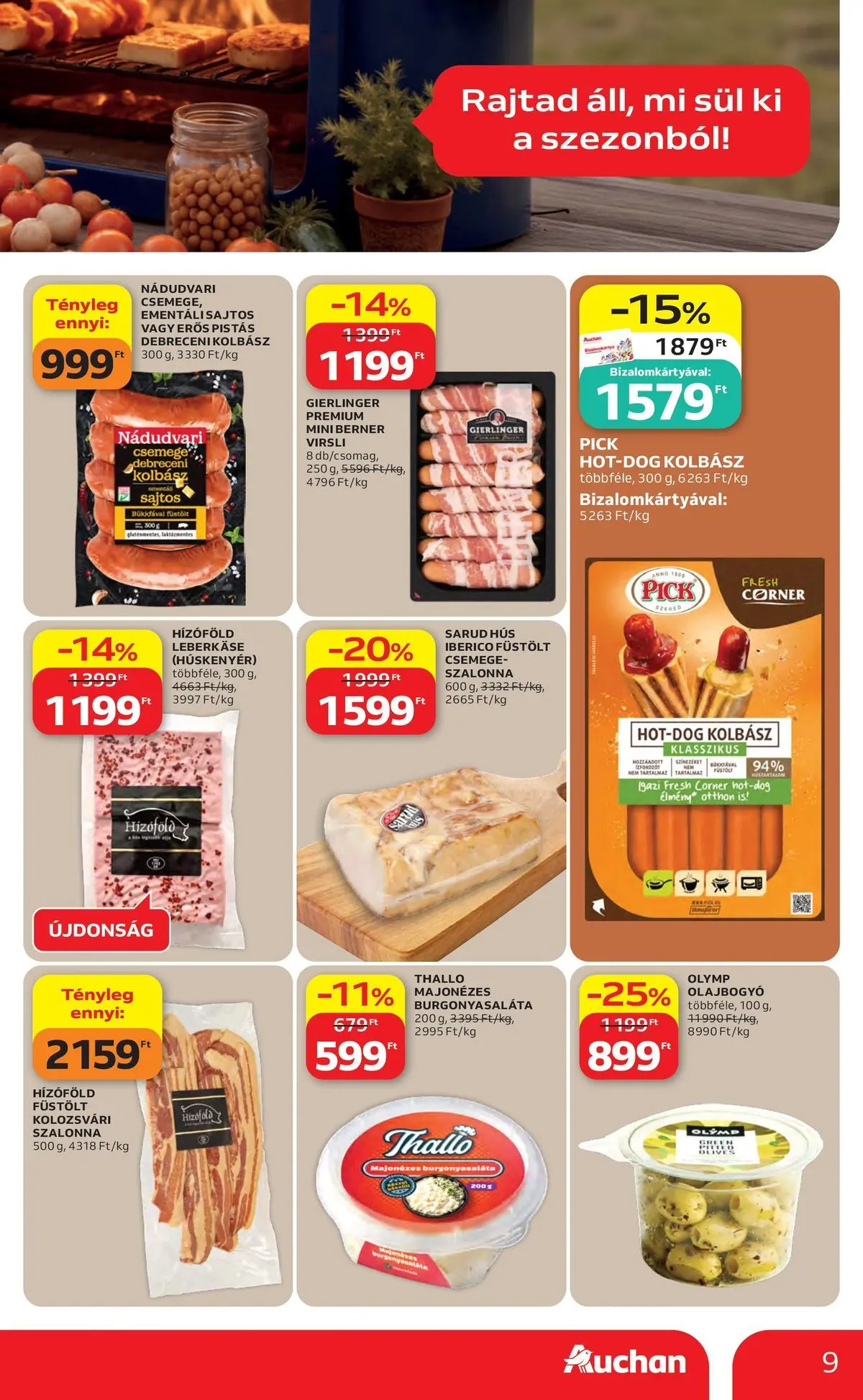 Auchan akciós újság Budapest - 2026.04.30. -tól/töl > akció, lapozható szórólap 🛍️ | Oldal: 9