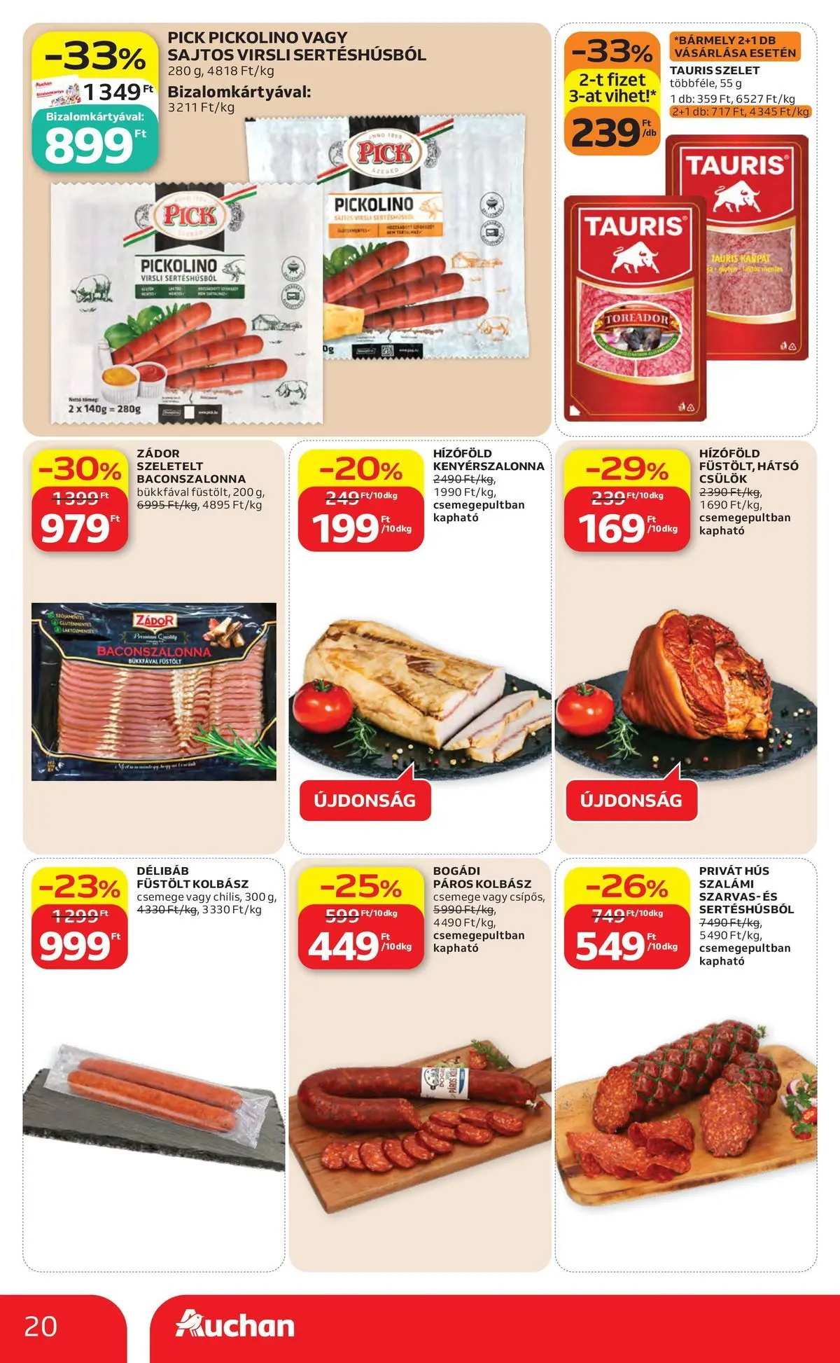 Auchan akciós újság Budapest - 2026.04.30. -tól/töl > akció, lapozható szórólap 🛍️ | Oldal: 20
