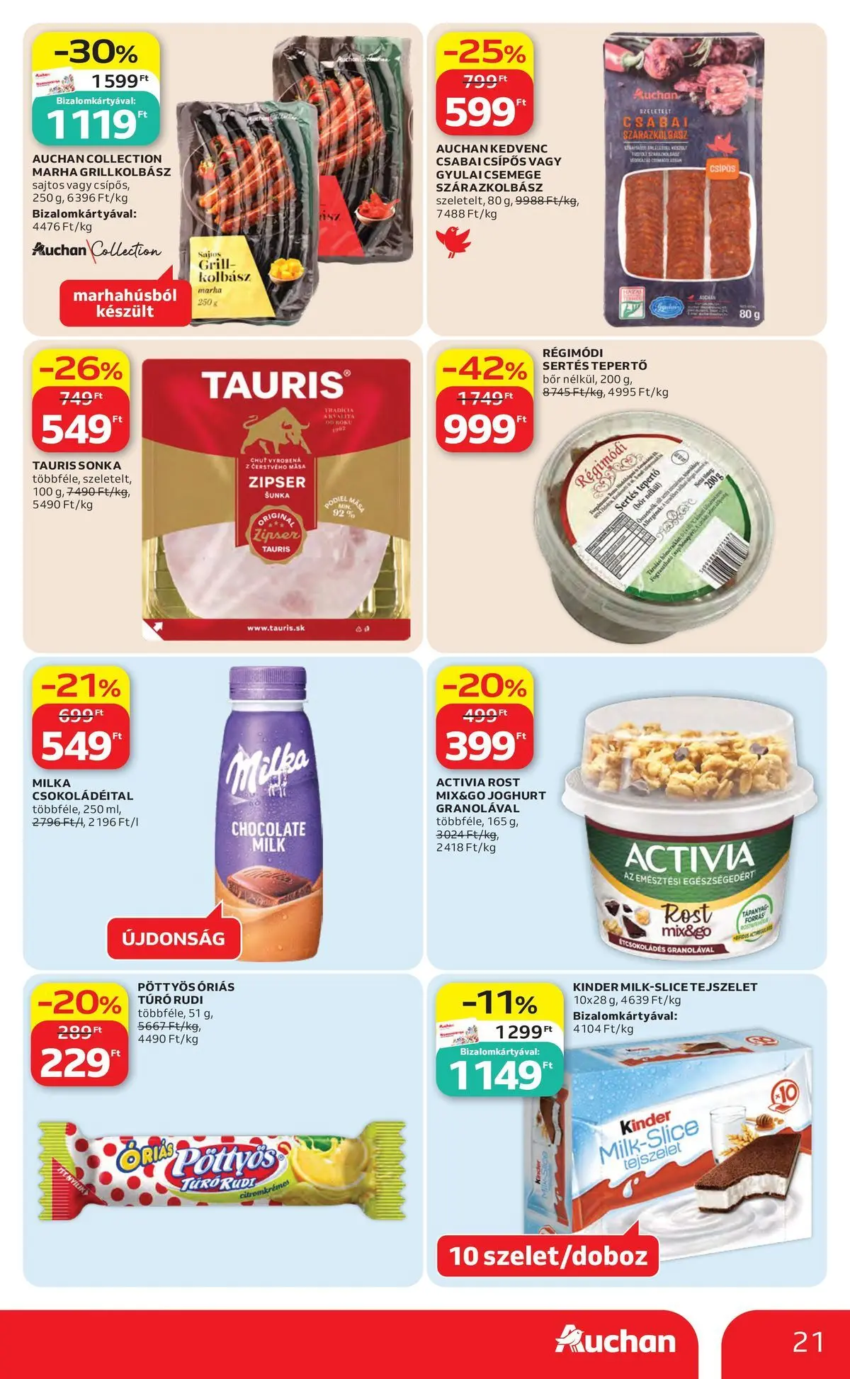 Auchan akciós újság Budapest - 2026.04.30. -tól/töl > akció, lapozható szórólap 🛍️ | Oldal: 21