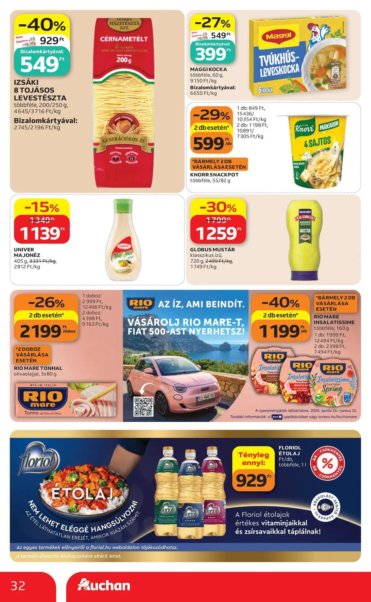 Auchan akciós újság Budapest - 2026.04.30. -tól/töl > akció, lapozható szórólap 🛍️ | Oldal: 32