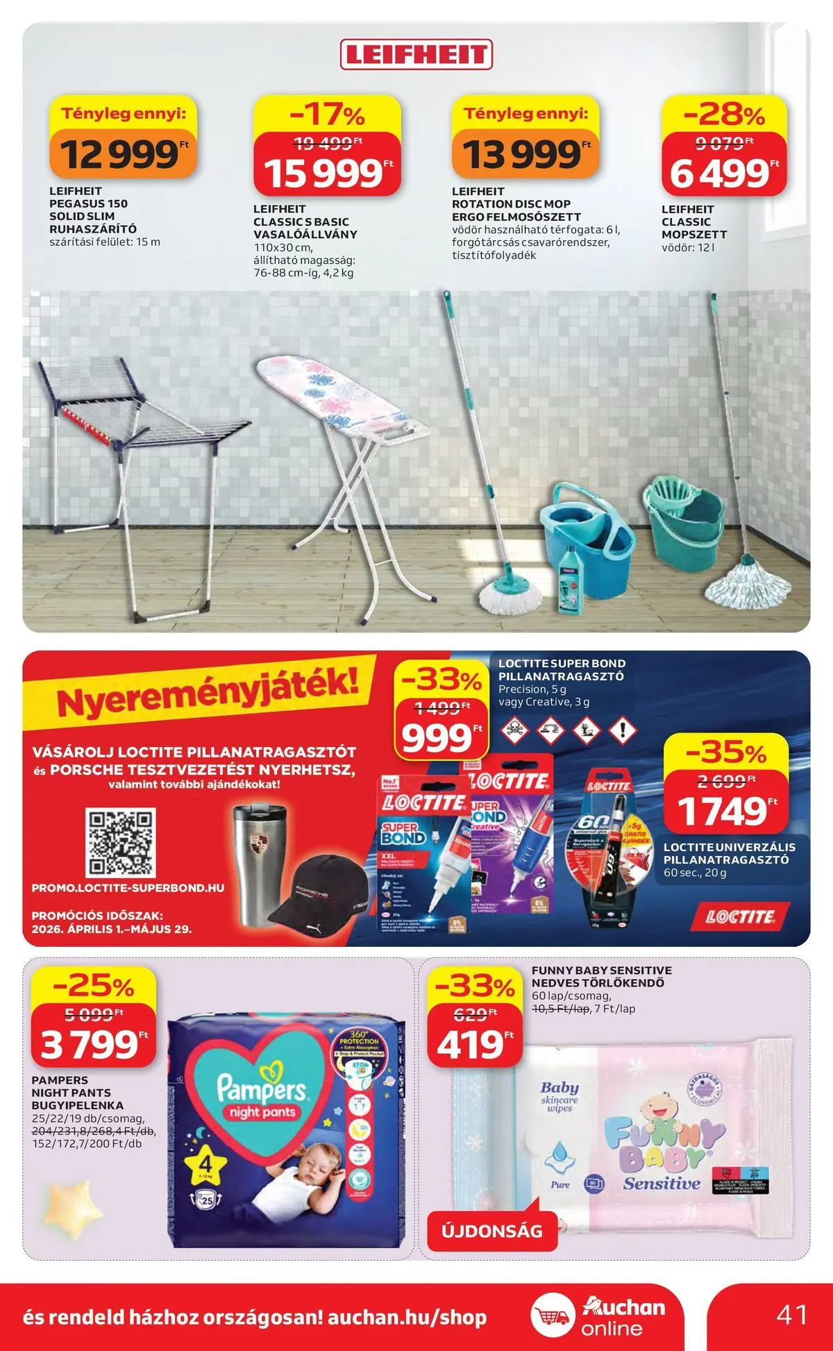 Auchan akciós újság Budapest - 2026.04.30. -tól/töl > akció, lapozható szórólap 🛍️ | Oldal: 41