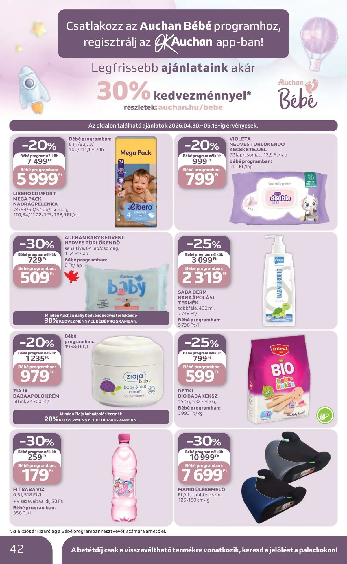 Auchan akciós újság Budapest - 2026.04.30. -tól/töl > akció, lapozható szórólap 🛍️ | Oldal: 42