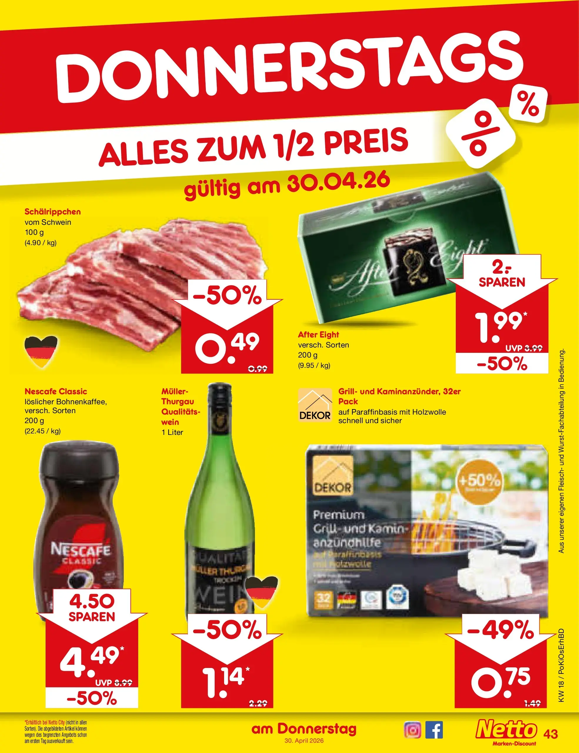 Netto Marken-Discount Prospekt Velden	 (ab 29.04.2026) » Angebote | Seite: 14 | Produkte: Grill, Nescafe, Kamin, Nescafe classic
