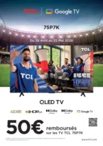 LDLC Jusqu'&agrave; 50&euro; rembours&eacute;s avec TCL - au 25.05.2026