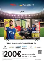 LDLC Jusqu'&agrave; 200&euro; rembours&eacute;s avec TCL - au 23.06.2026