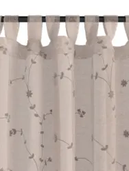 JYSK Завеса DOLMA 1x140x245 см с бродерия цвят пясък