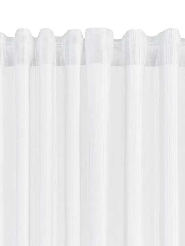 JYSK Завеса NELAUG 1x140x300 ситно райе бяла