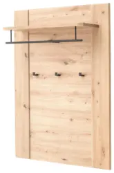 Garderobenpaneel in Eichefarben