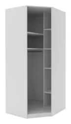 Eckschrank "UNIT" in Wei&szlig;