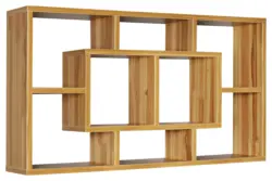 Wandregal Alex ca. 85x48x16 cm Buchefarben