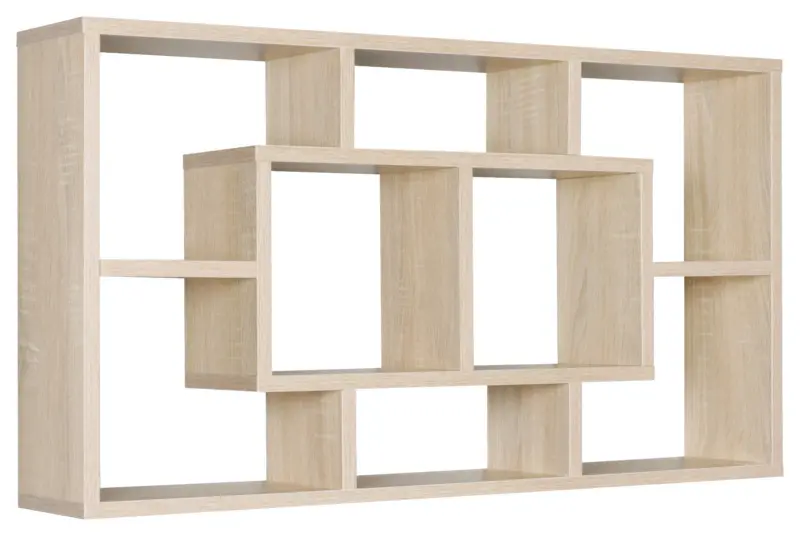 Wandregal Alex ca. 85x48x16 cm Eichefarben