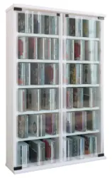 CD-Regal in Wei&szlig; Galerie B: 60 cm