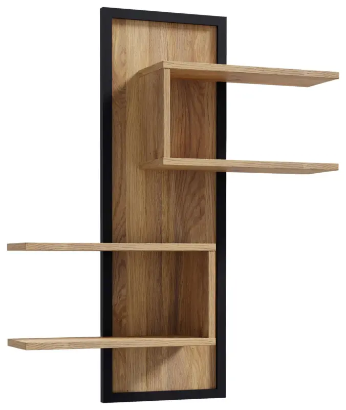 Wandboard Jytana Schwarz/Eichefarben