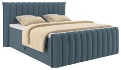Boxspringbett Lina Blau ca. 200x200cm