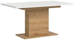 Ausziehtisch Marlon Wei&szlig;/Eiche ca. 150-190x90x76 cm