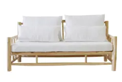 Loungesofa aus Teakholz Naturfarben