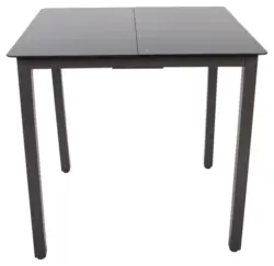 Gartentisch ca. 80x73x80 cm Schwarz