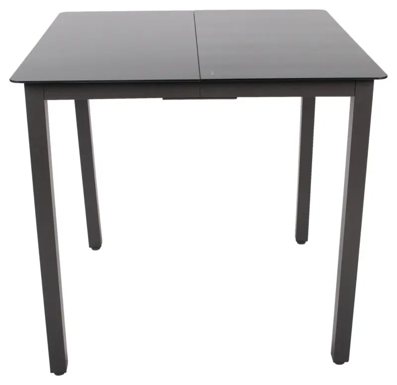 Gartentisch ca. 80x73x80 cm Schwarz