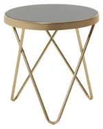 M&ouml;belix Beistelltisch "Dana" &Oslash; ca. 42 cm, schwarz