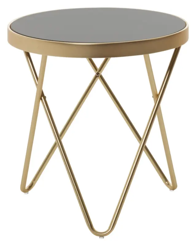 Beistelltisch "Dana" &Oslash; ca. 42 cm, schwarz