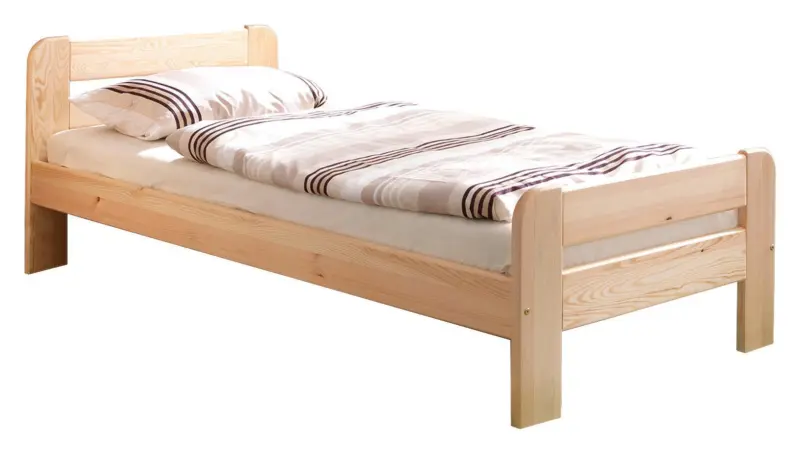 Bett "Bert", aus Kiefer, kieferfarbe