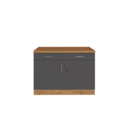 Held K&uuml;chenunterschrank ca. 100 cm Eiche/Anthrazit