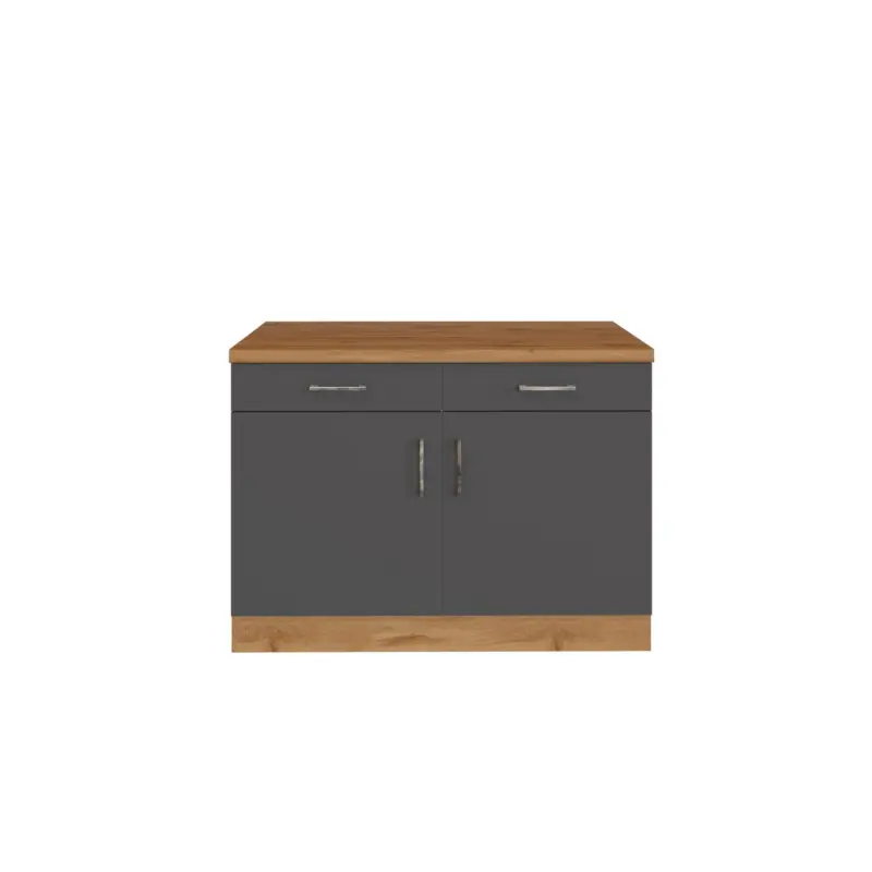 Held K&uuml;chenunterschrank ca. 100 cm Eiche/Anthrazit