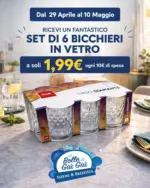 Le Bolle di Gi&ugrave; Gi&ugrave; Set di bicchieri in vetro - al 10.05.2026