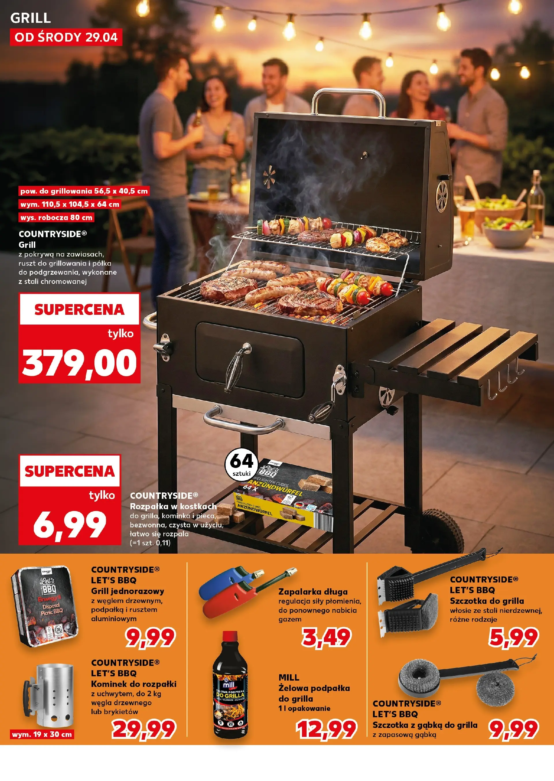 Kaufland gazetka - Ogród od 29.04.2026 - od jutra PDF | Strona: 20 | Produkty: Ruszt, Szczotka, Gąbka, Grill jednorazowy