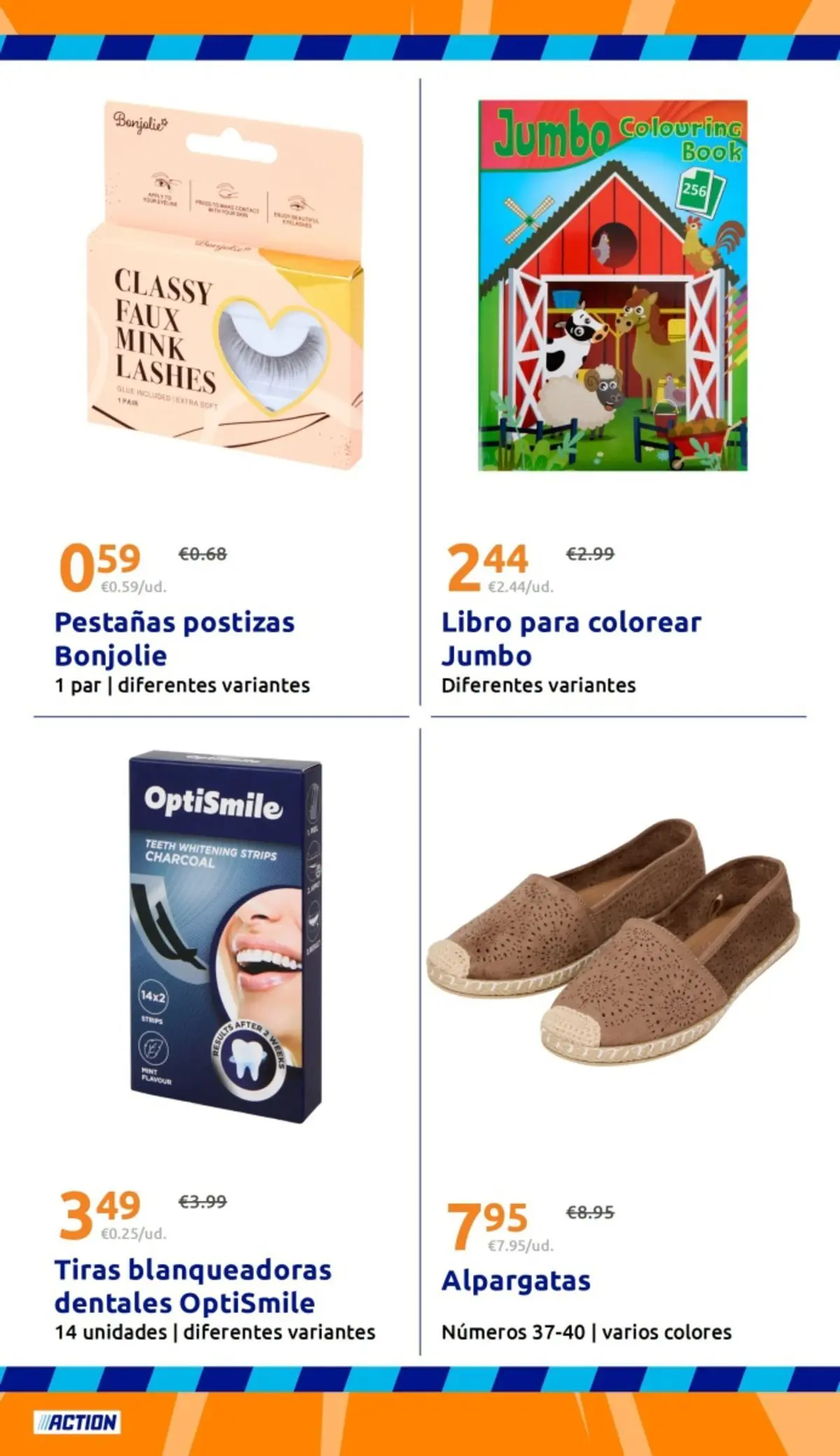 Action folleto 29/04/2026 - 05/05/2026 | Página: 22 | Productos: Pestañas postizas, Alpargatas