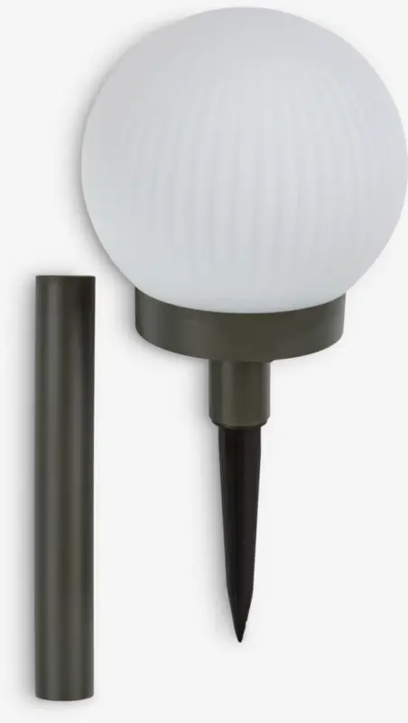 JYSK Lampă solară HAUKUGLE &Oslash;13x37cm alb