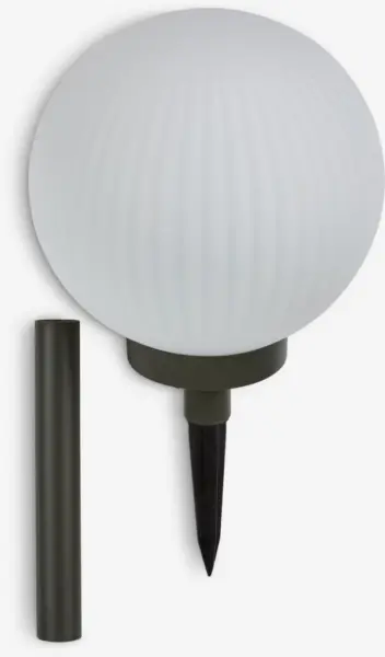 JYSK Lampă solară HAUKUGLE &Oslash;18x46 cm albă