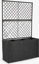 JYSK Jardinieră TRANA 30x83x130 neagră