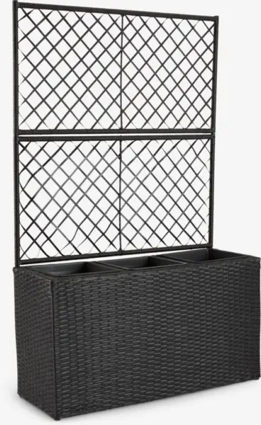 JYSK Jardinieră TRANA 30x83x130 neagră