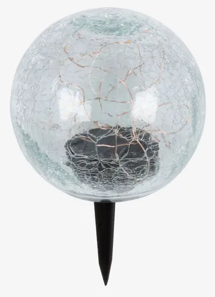 JYSK Lampă solară HAVSVALE &Oslash;15x25cm transparentă