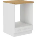 M&ouml;belix Herdumbauschrank Luisa B: 60 cm Wei&szlig;