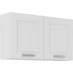 K&uuml;chenoberschrank Luisa B: 60 cm Wei&szlig; 2 Dreht&uuml;ren