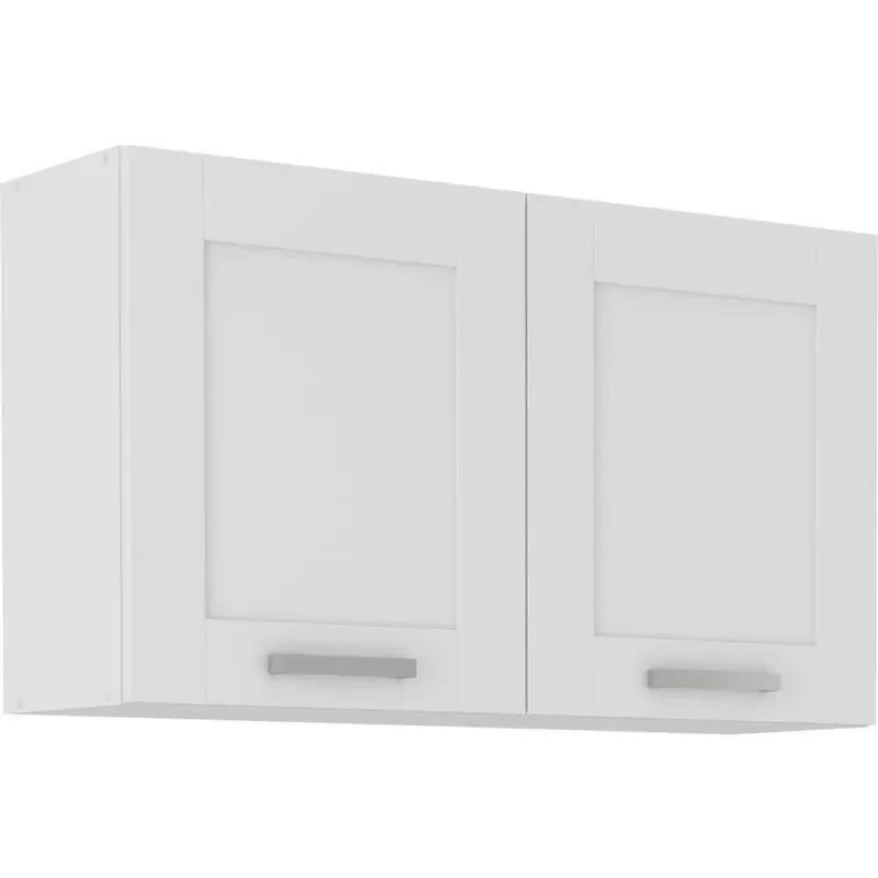 K&uuml;chenoberschrank Luisa B: 60 cm Wei&szlig; 2 Dreht&uuml;ren