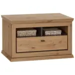 M&ouml;belix Garderobenbank Harvey B: 85,2 cm Lade + F&auml;cher, Eiche Dekor