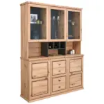 M&ouml;belix Anrichte Harvey B: 160 cm Eiche Dekor 5-T&uuml;rig