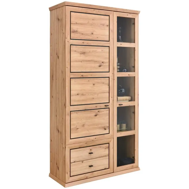 Vitrine Harvey B: 110 cm Mit Soft-Close-System