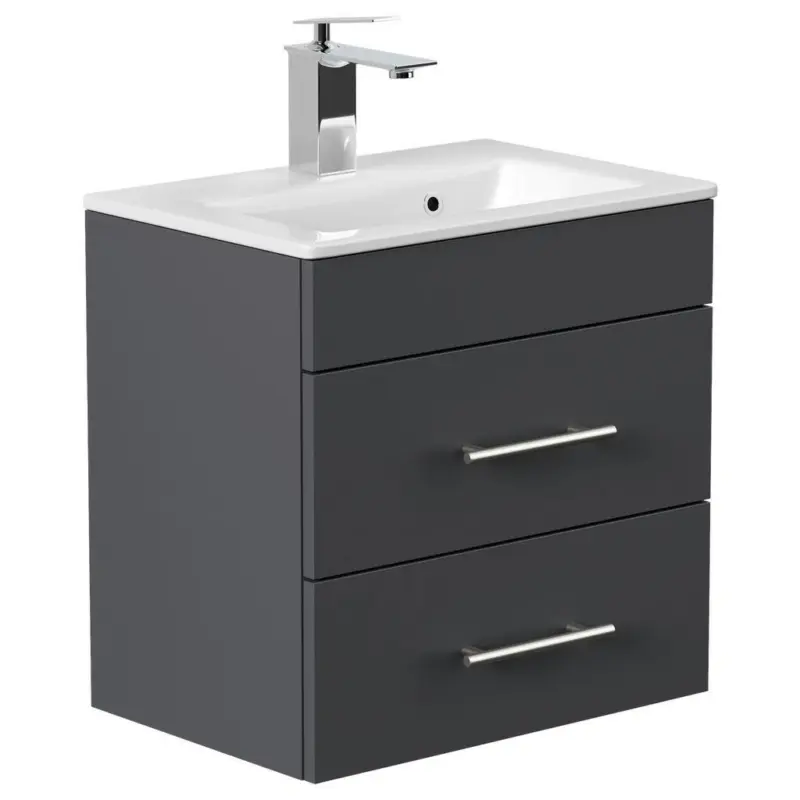 Waschtischkombi Portus Graphitfarben B: 50 cm