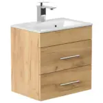 M&ouml;belix Waschtischkombi Portus Eiche Dekor B: 50 cm