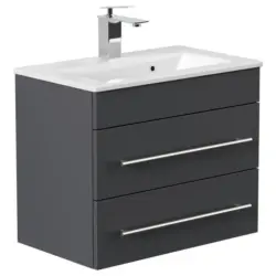 Waschtischkombi Portus Graphitfarben B: 60,6cm