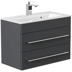 Waschtischkombi Portus Graphitfarben B: 70,4cm