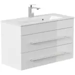 M&ouml;belix Waschtischkombi Portus Wei&szlig; Hg B: 80,4 cm