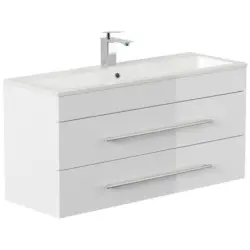 Waschtischkombi Portus Wei&szlig; Hg B: 100 cm