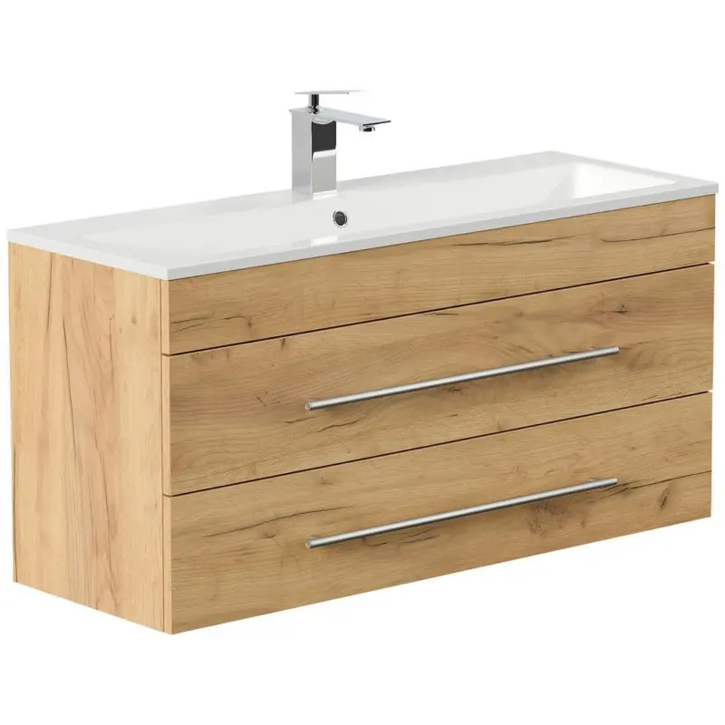 Waschtischkombi Portus Eiche Dekor B: 100 cm